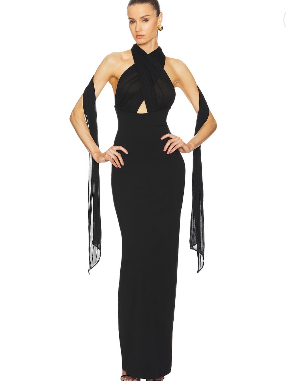 Helsa The Amber Dress in Black